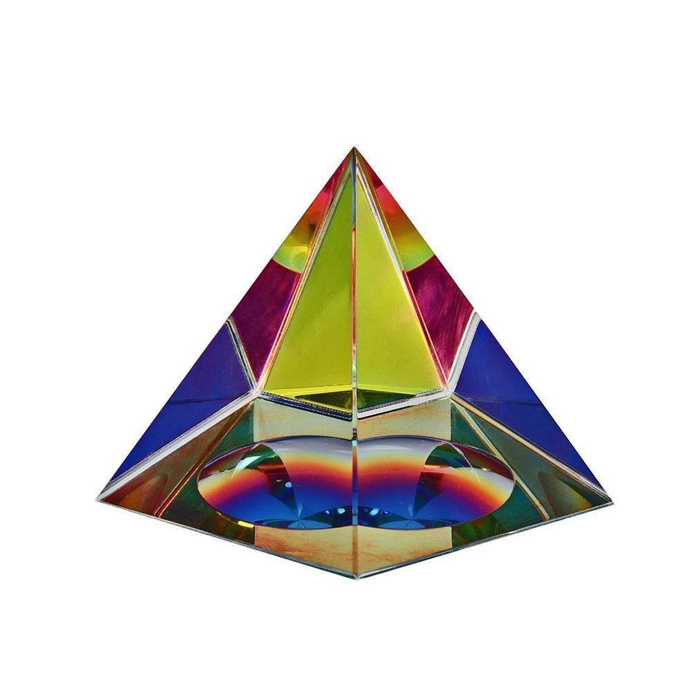 Iridescent Crystal Pyramid