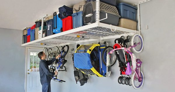 Overhead Garage Storage Racks, Storage Shelves That Hang From Ceiling