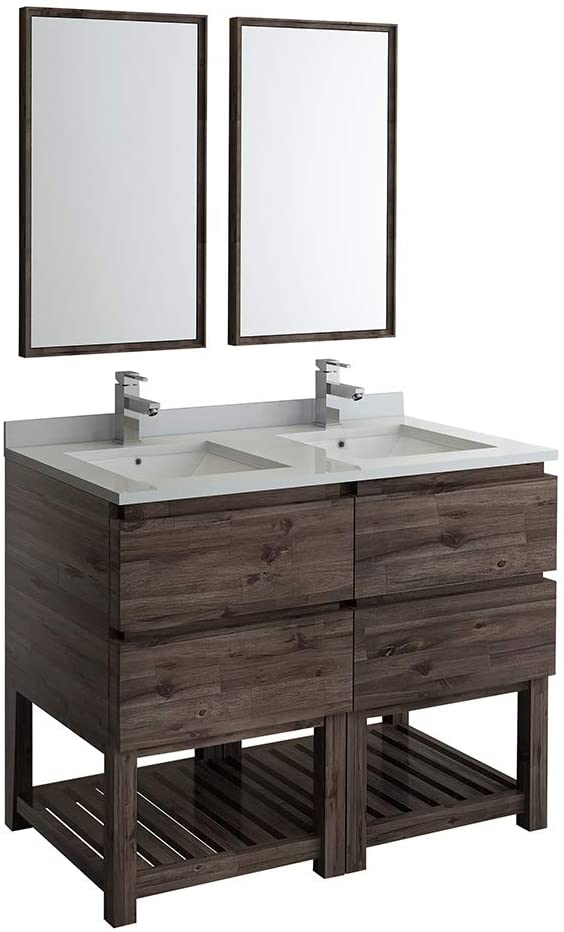 Formosa 48" Floor Standing Double Sink Modern Bathroom Vanity 