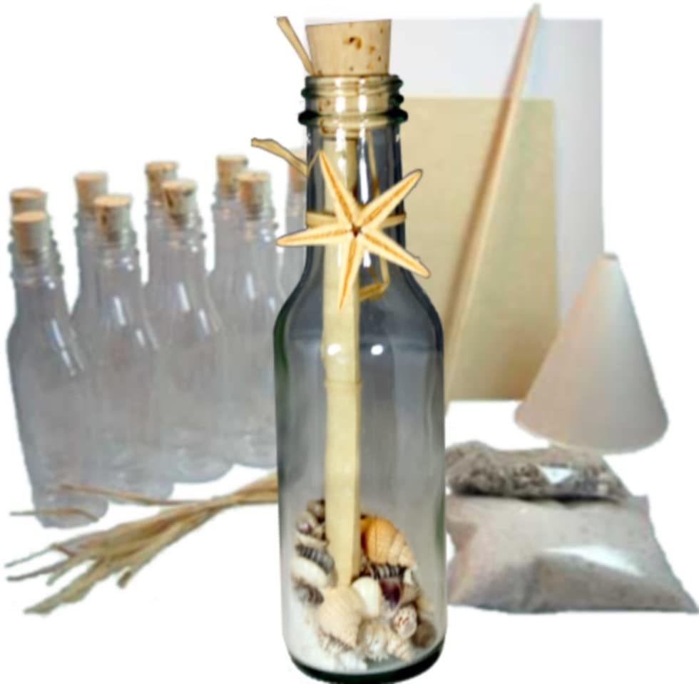 20 Message In A Bottle Invitations Kit