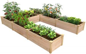 Greenes Fence Premium U-Shaped Cedar Raised Garden Bed
