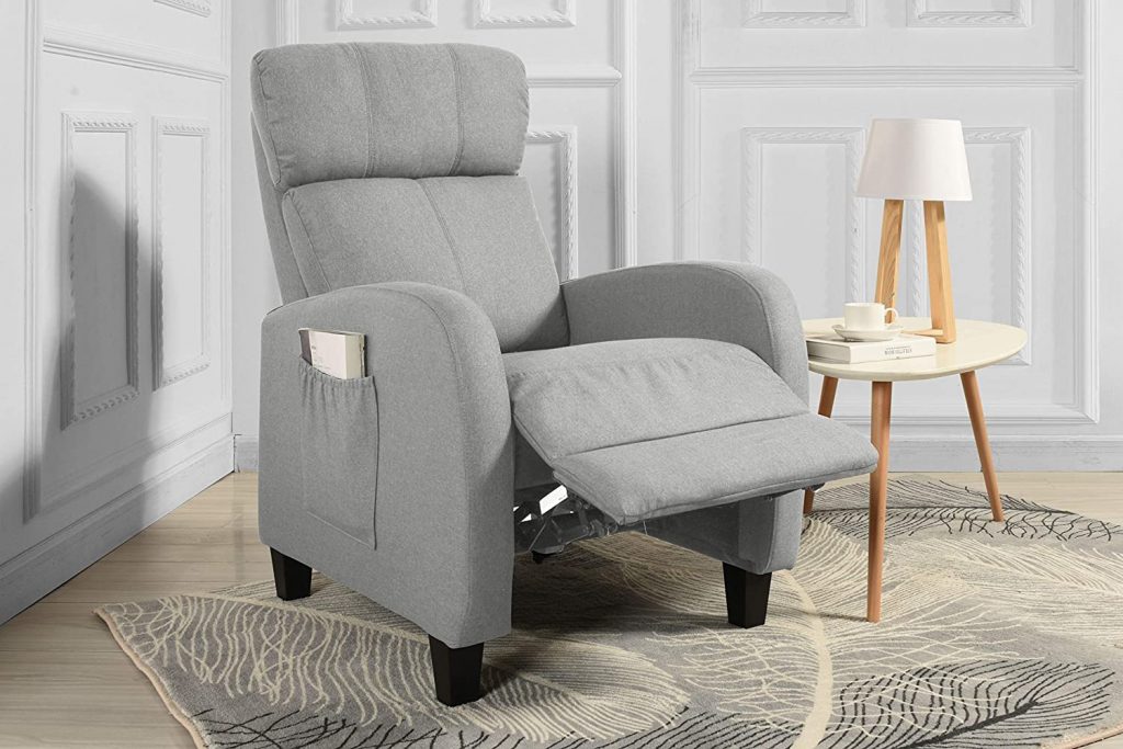Living Room Slim Manual Recliner Chair