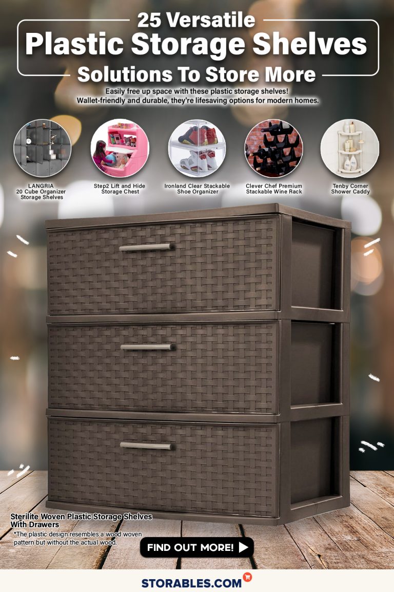 25 Versatile Plastic Storage Shelves Solutions To Store More Storables