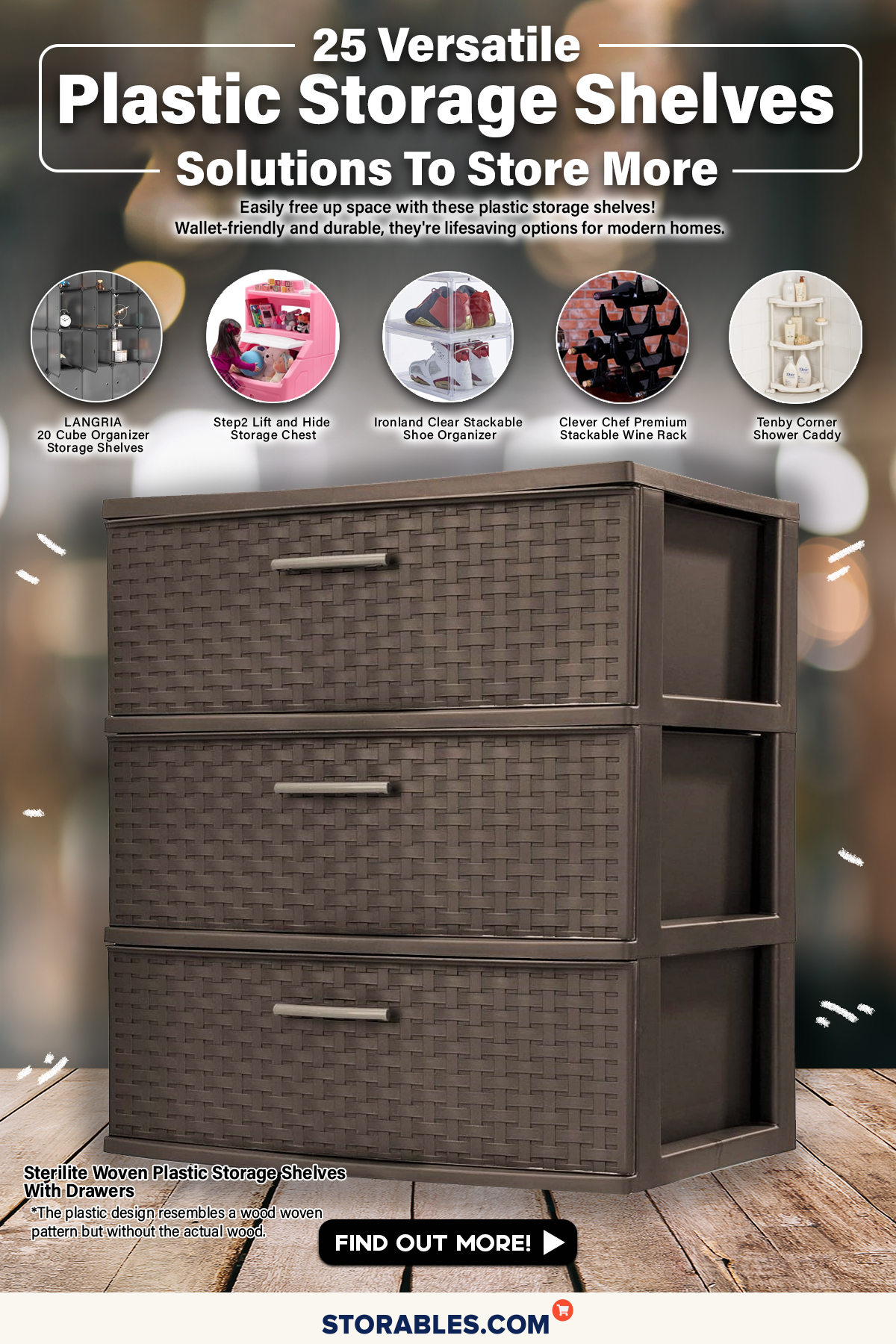 25 Versatile Plastic Storage Shelves Solutions To Store More Storables