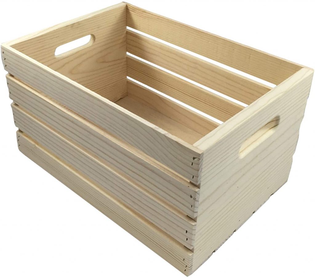 Wooden Storage Box 28x28x8cm 16 Compartments Matal Clasp Plain Storage Box Cr... 