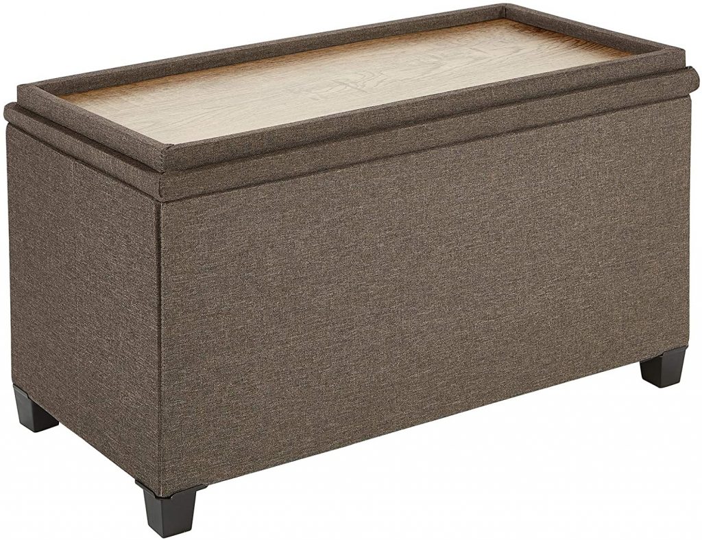 Fresh Home Elements Tray Coffee Table Ottoman