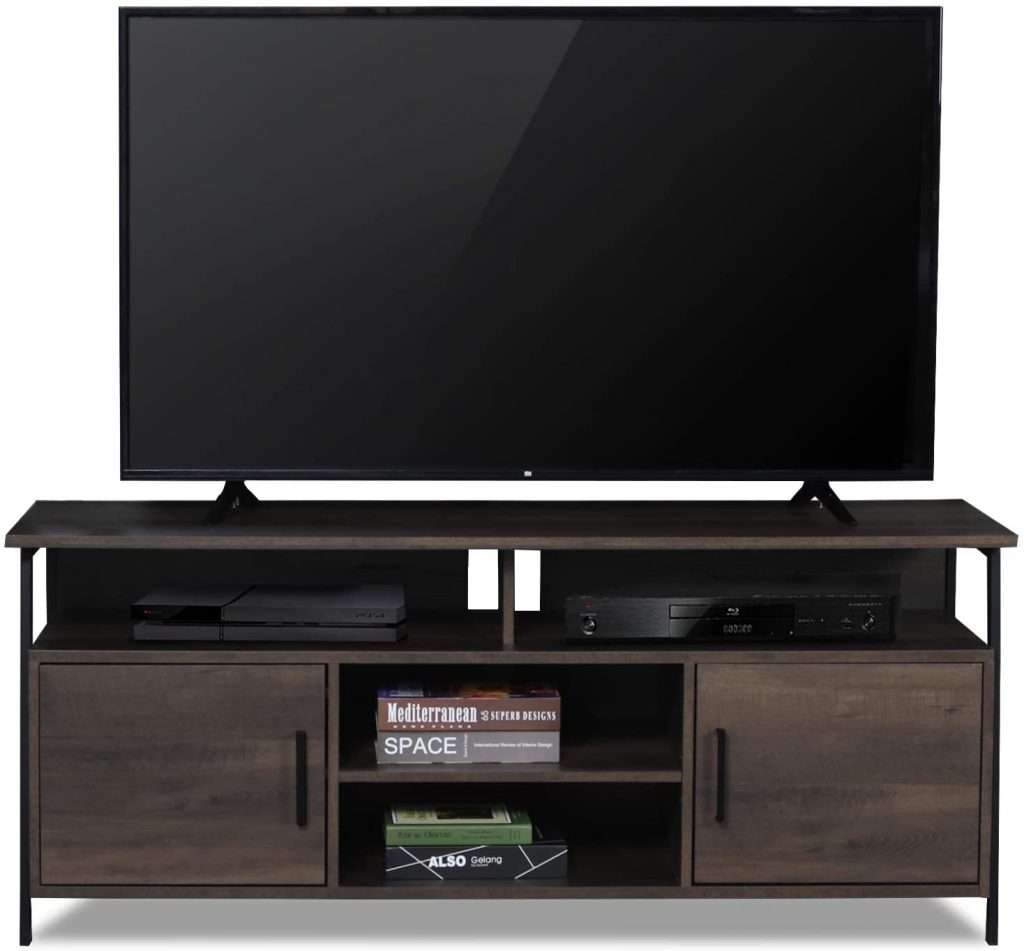 Sekey Home 58" Entertainment Center Wood Media TV Stand