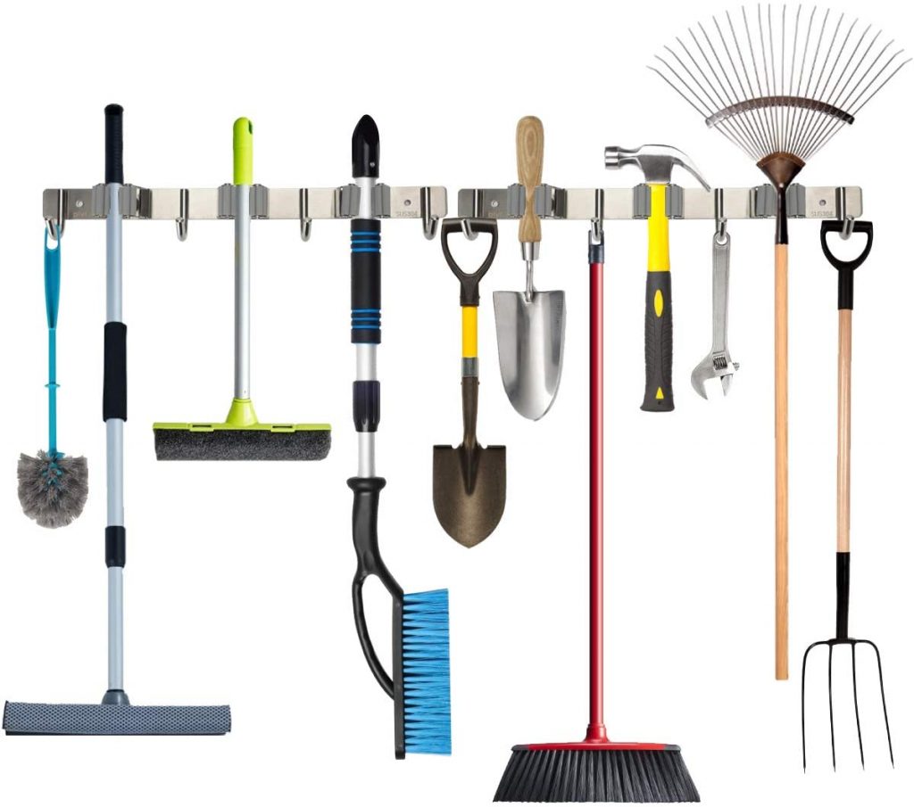 Create a Space for All Your Cleaning Tools with a Hook Hanger