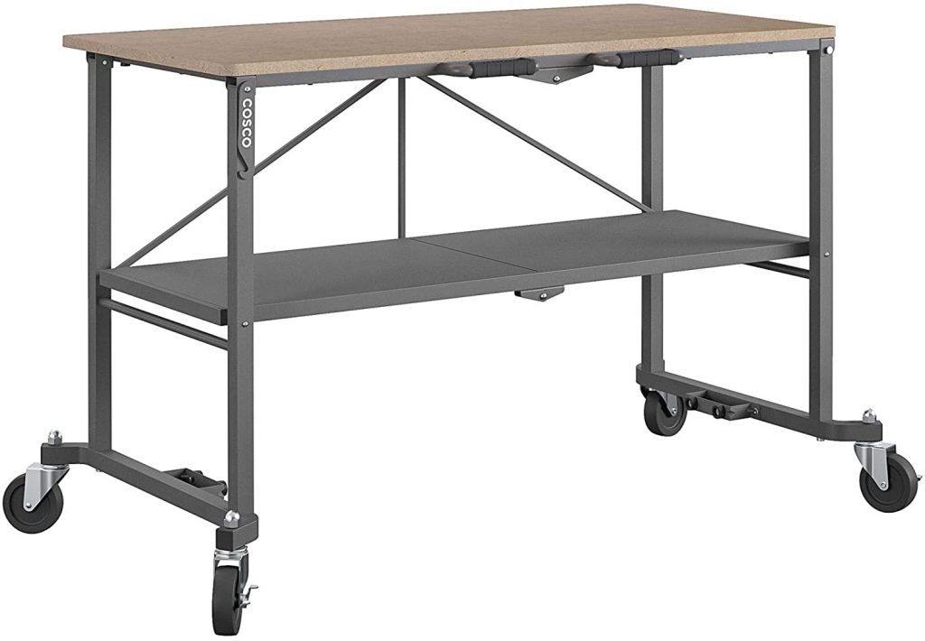 Get A Foldable Workbench On Wheels