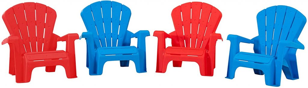 AmazonBasics Indoor and Outdoor Plastic Toddler Chairs