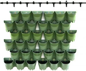 Worth Garden Vertical Wall Mounted Hanging Pots