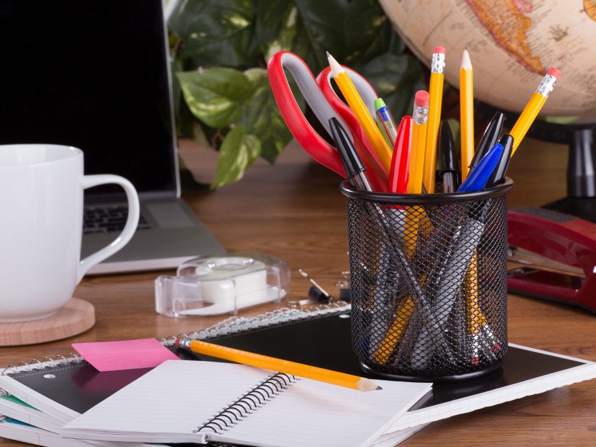 Acrimet Jumbo Pencil Holder, Pen Cup, Caddy Super-Sized Desktop Black