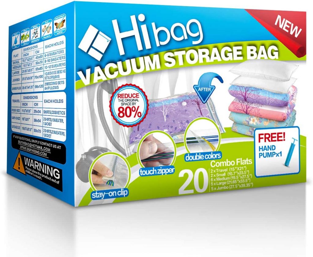 small vacuum storage bags travel