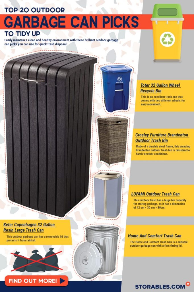 Top 20 Outdoor Garbage Can Picks To Tidy Up | Storables