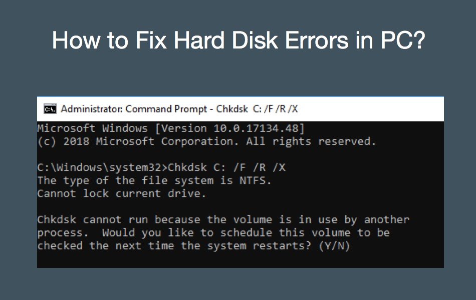 chkdsk Command Errors