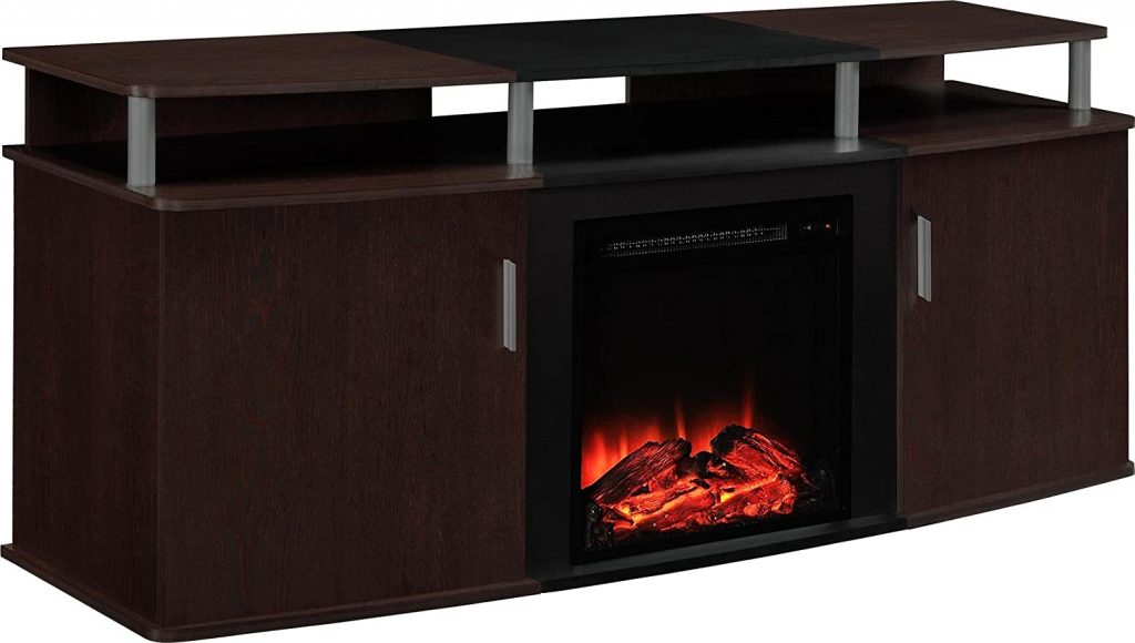 Ameriwood Home Carson Electric Fireplace TV Console for TVs