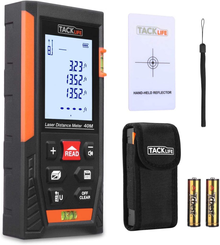 Tacklife HD40 Classic Laser Measure 131Ft M/In/Ft Mute Laser Distance Meter