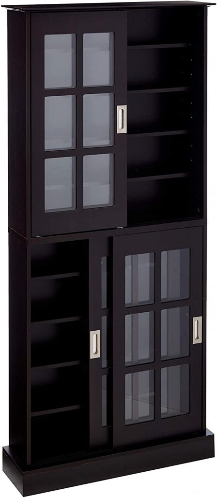 Atlantic Windowpane Multimedia-Storage Cabinet