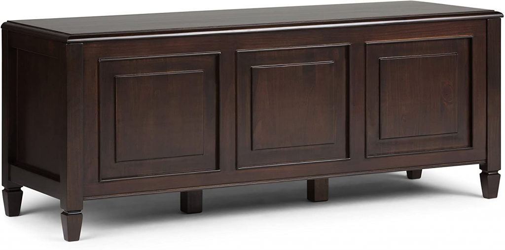 Simpli Home Connaught SOLID WOOD 51 inch Wide Storage Bench