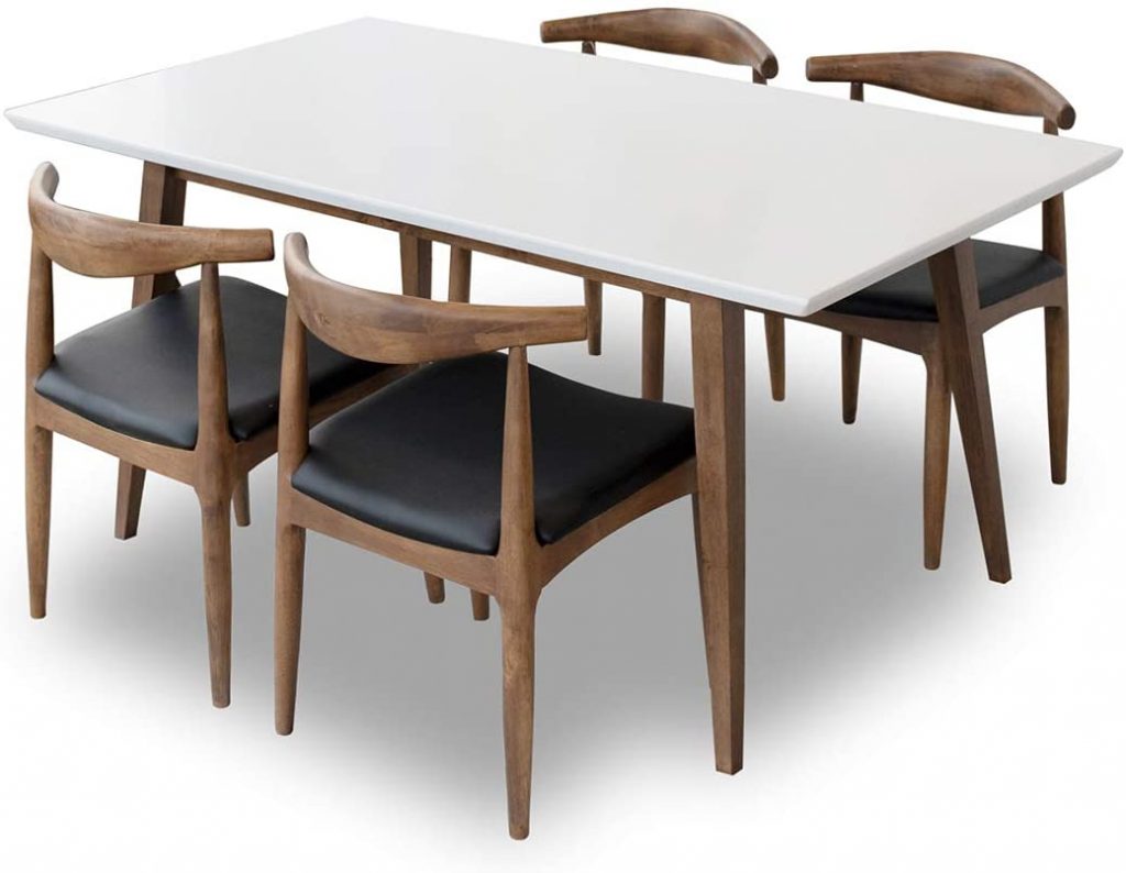 Modern Living Furniture Walnut Dinning Table