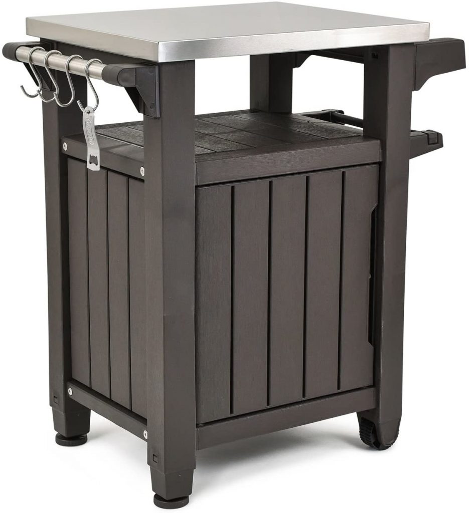 Keter Unity Portable Outdoor Table and Storage Cabinet