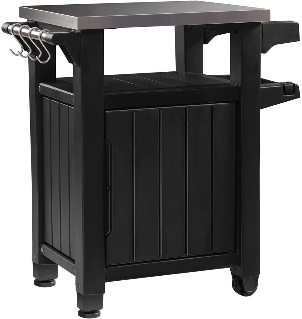 Keter Unity Portable Outdoor Table And Storage Cabinet