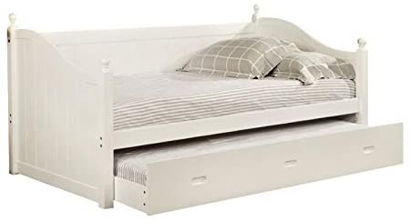 Furniture of America Emerson Twin Daybed with Trundle in White