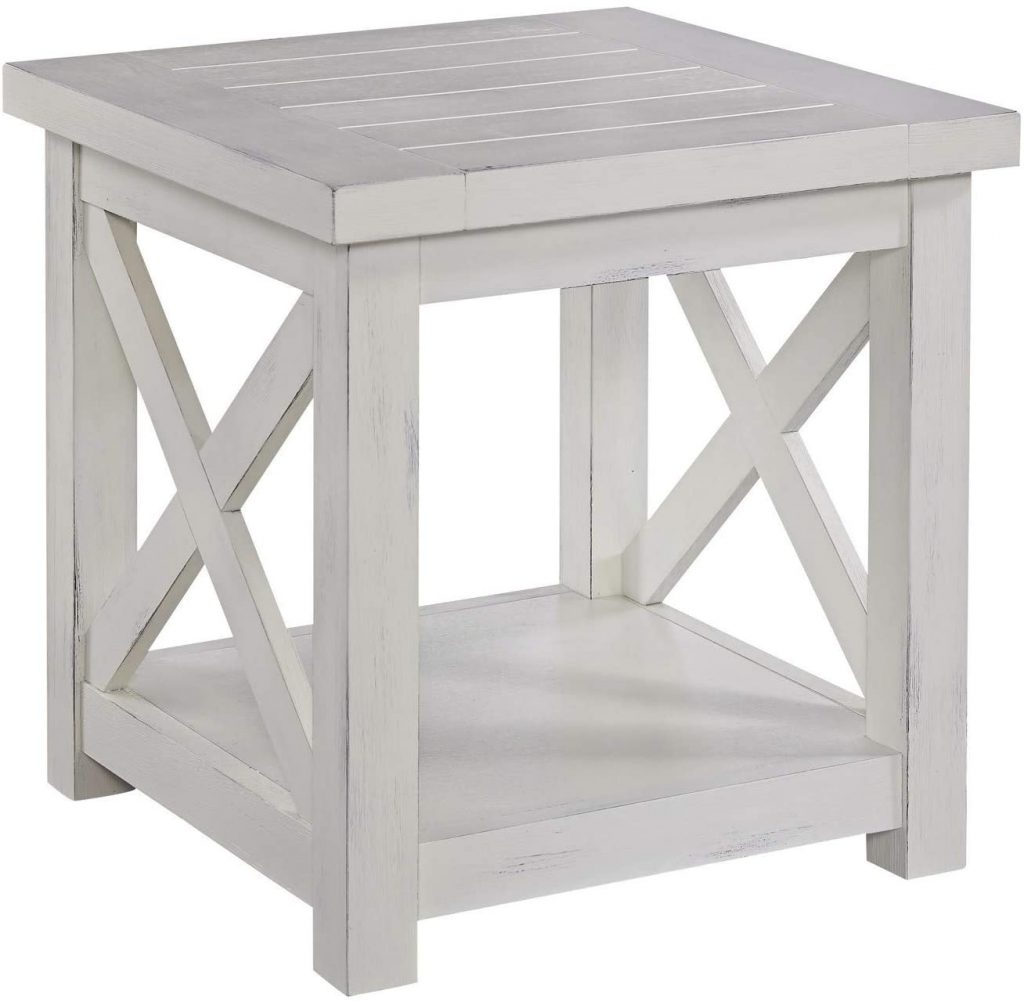 Seaside Lodge White End Table by Home Styles