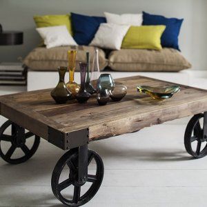 Rustic trolly table