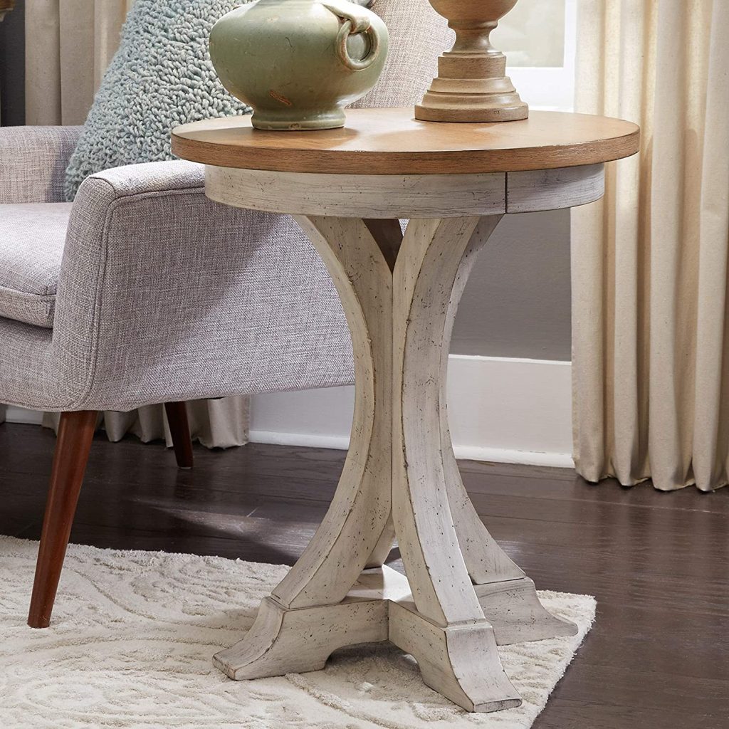 Liberty Furniture Industries Farmhouse Reimagined Round Chair Side Table