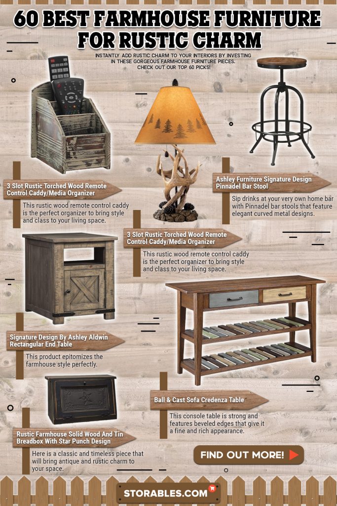 60 Best Farmhouse Furniture For Rustic Charm - Infographics