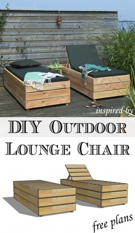 Outdoor DIY Lounge Chair with Storage