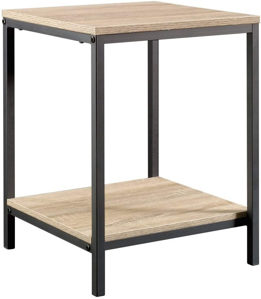  Roll over image to zoom in        VIDEO Sauder North Avenue Side Table, Charter Oak finish
