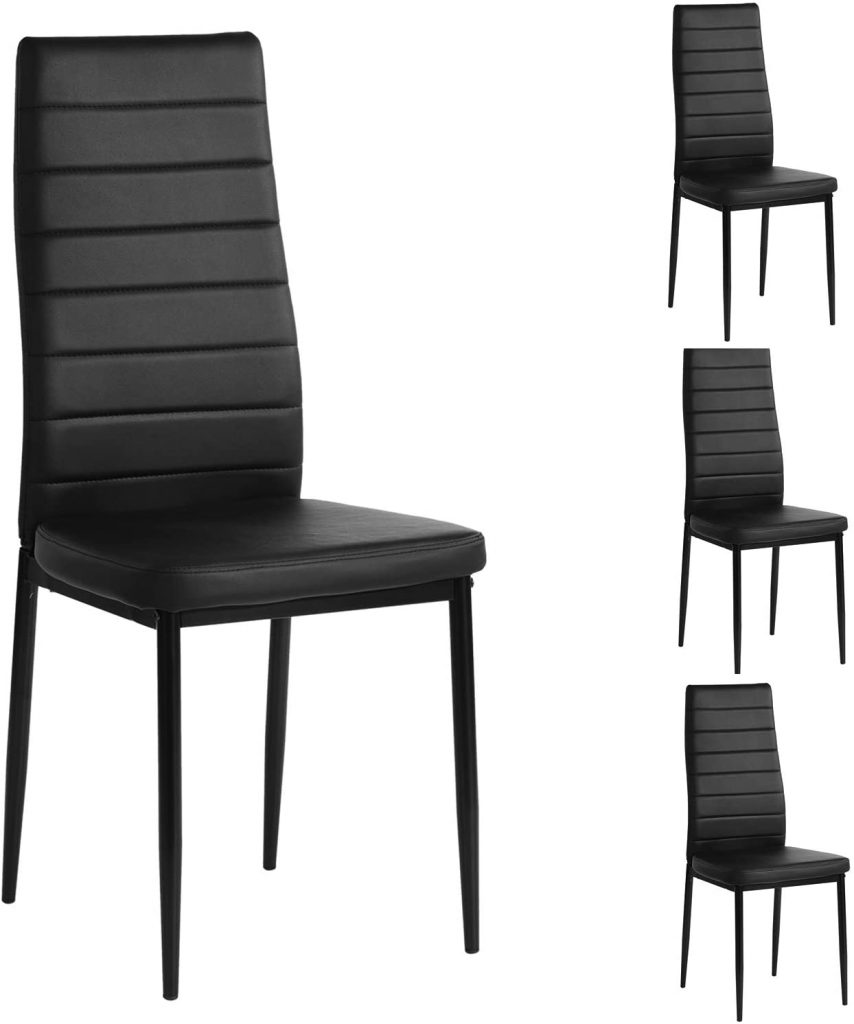  Aingoo PU Leather Dining Chairs Set of 4