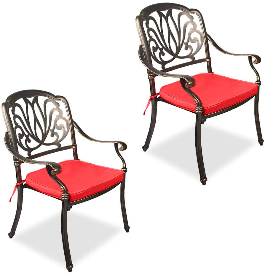  OKIDA 2 Piece Outdoor Dining Chairs