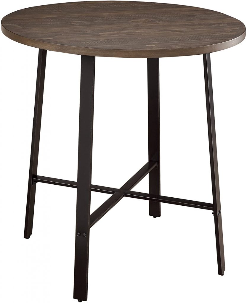 Homelegance Chevre 36" Round Industrial Style Counter Height Table