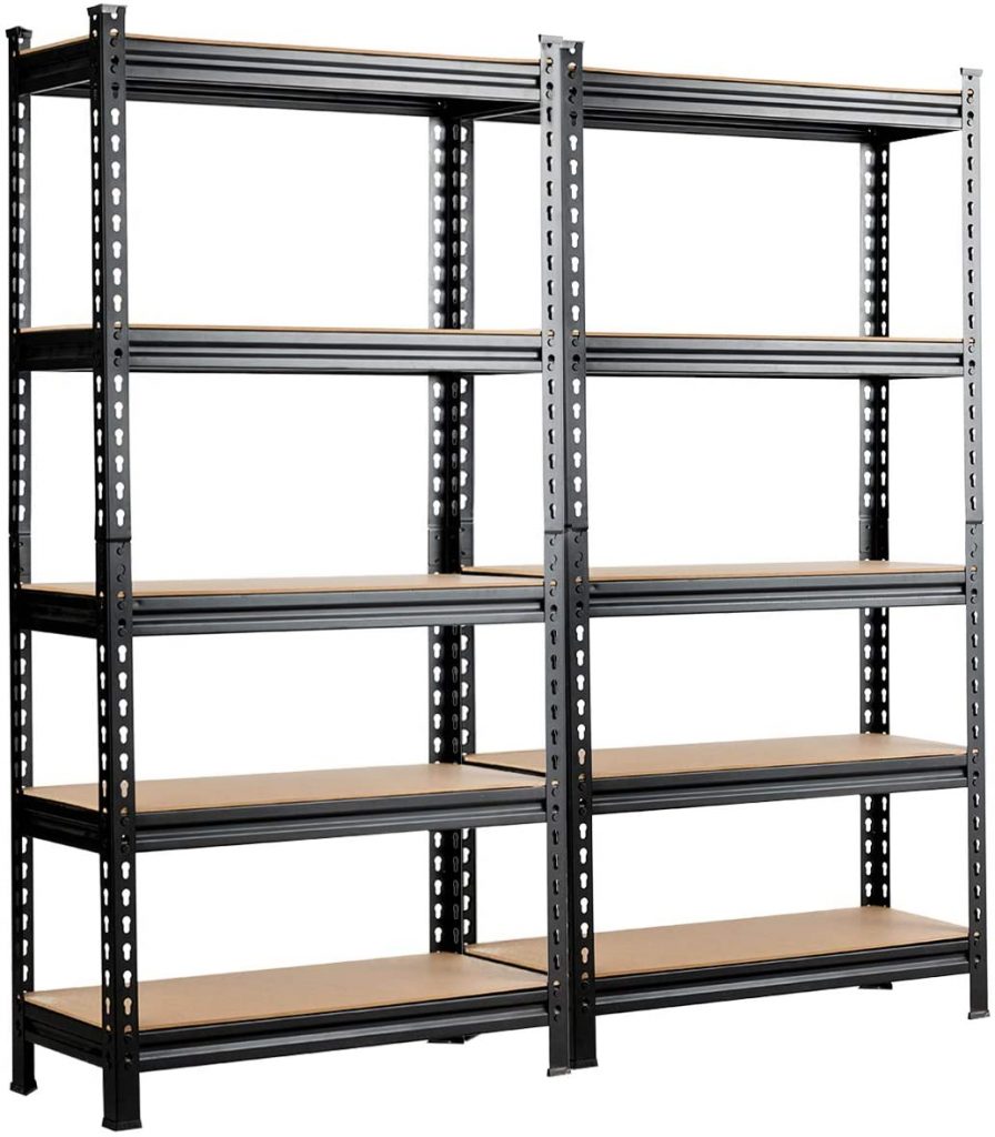 Tangkula 5-Shelf Steel Shelving Unit Storage Shelves