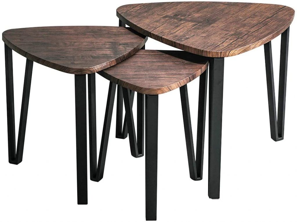 Industrial Nesting-Tables Living Room Coffee Table
