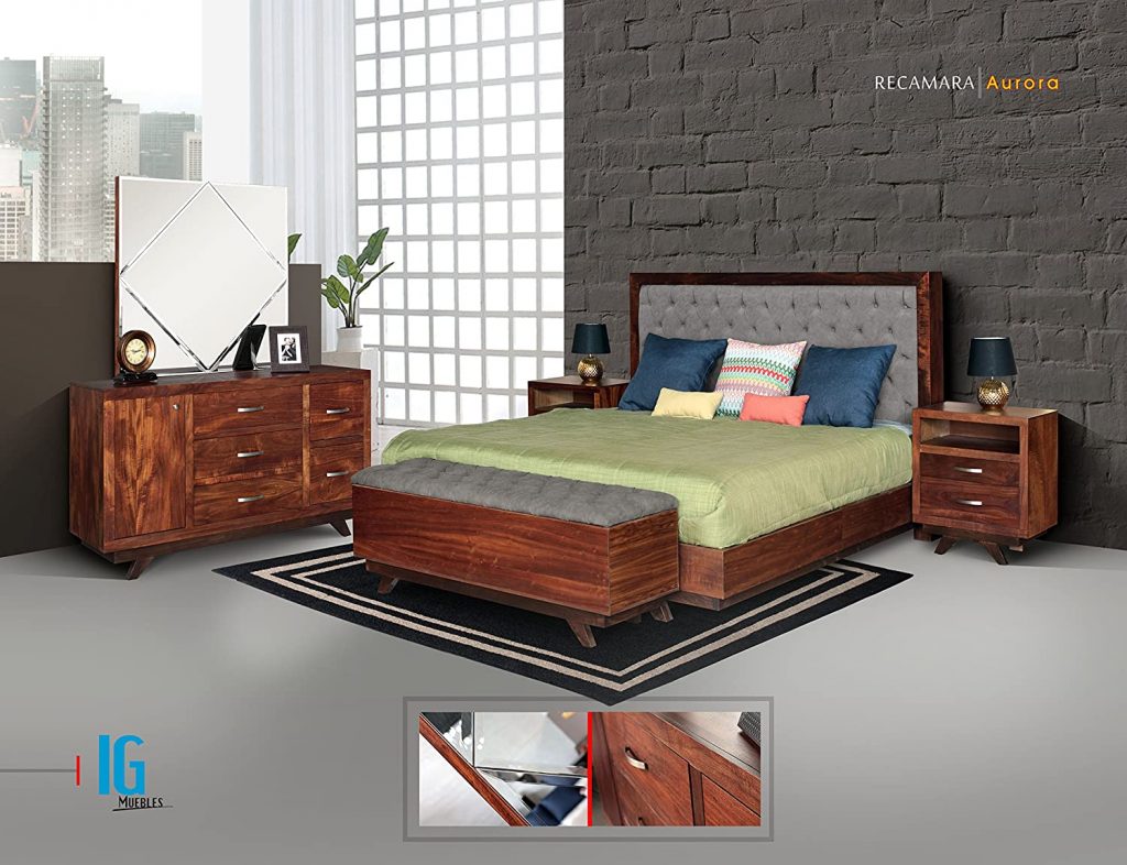 REZ Furniture Aurora 5 Piece Bedroom Set