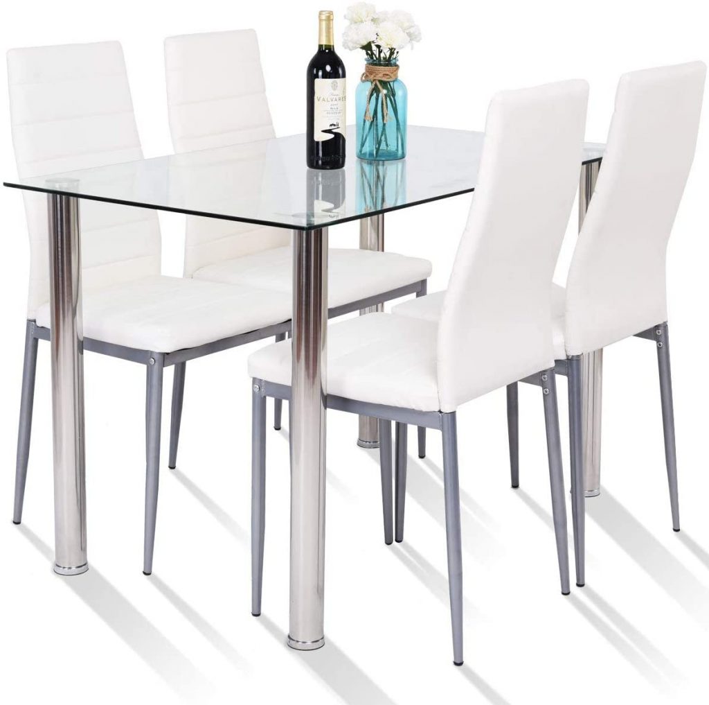 Modern Glass Table Dining Set