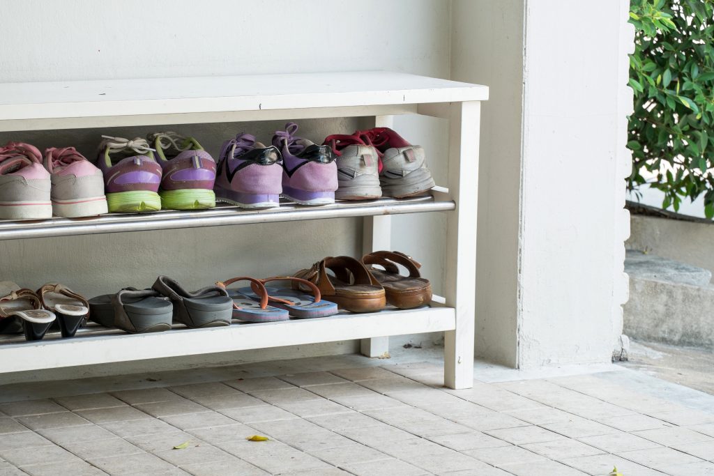 Perfect Outdoor Shoe Storage 