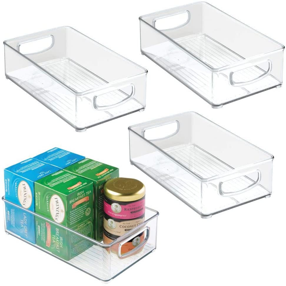 mDesign Plastic Kitchen Pantry Cabinet