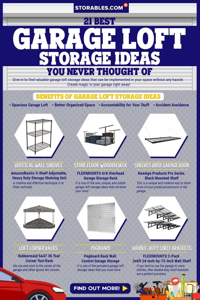 21 Best Garage Loft Storage Ideas You Never Thought Of - Infographics