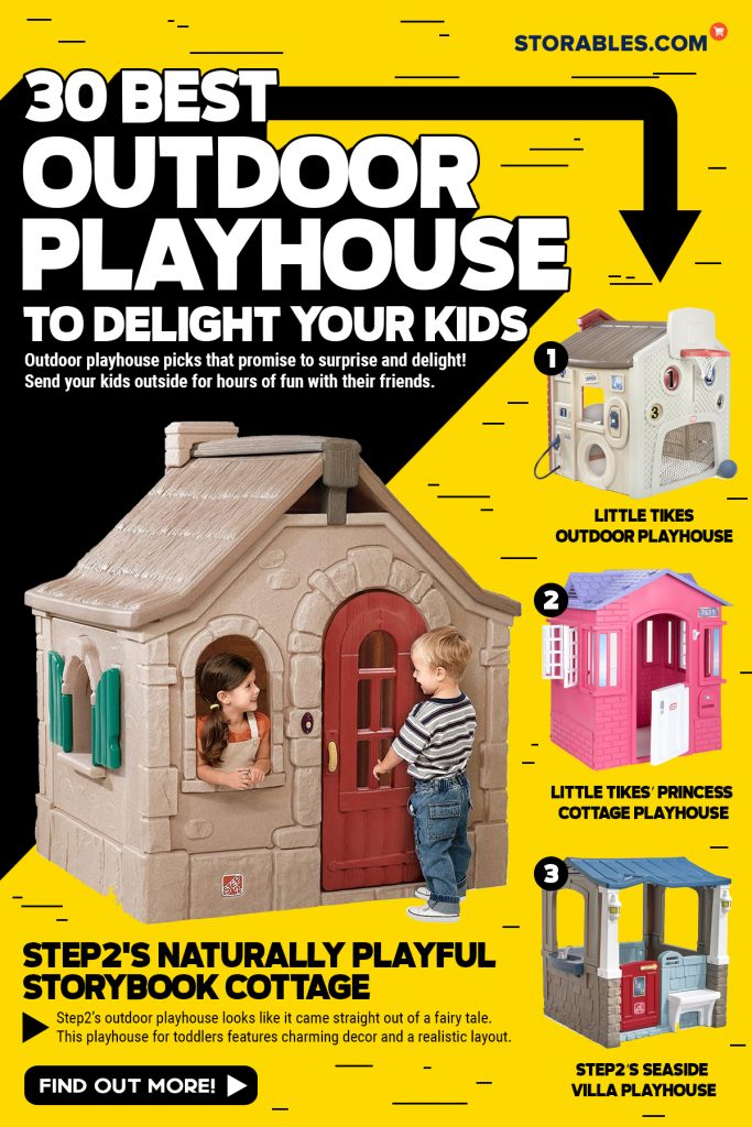30 Best Outdoor Playhouse To Delight Your Kids - Infographics