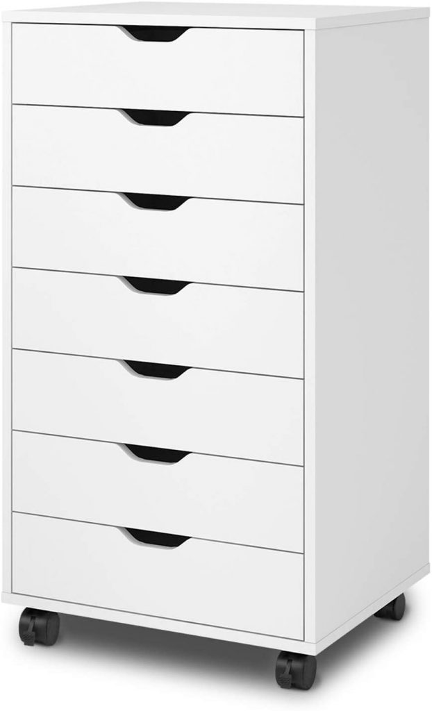 Devaise 7-Drawer Chest, Wood Storage Dresser Cabinet