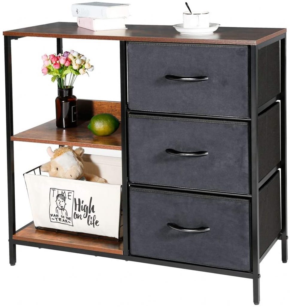 Kamiler Storage Cabinet With 3 Drawers
