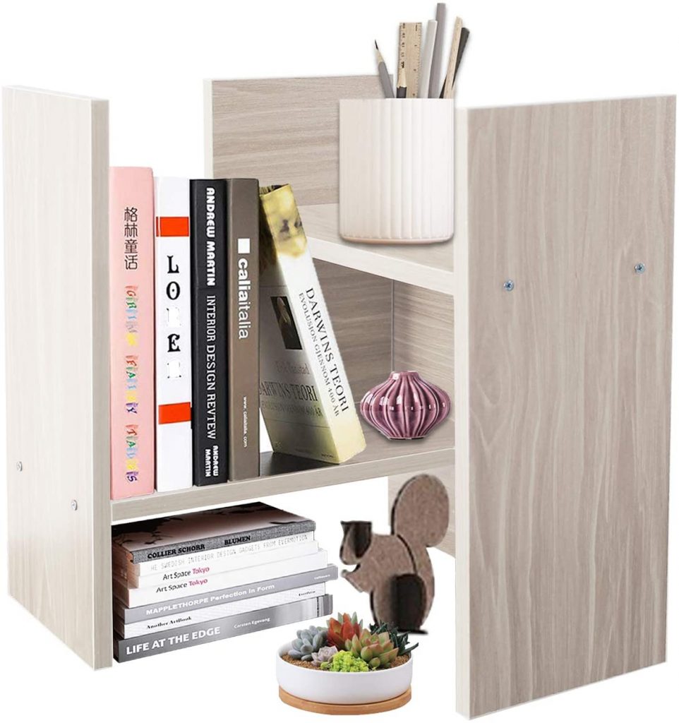 Roll over image to zoom in DL furniture - Expandable Wood Desktop Storage Organizer