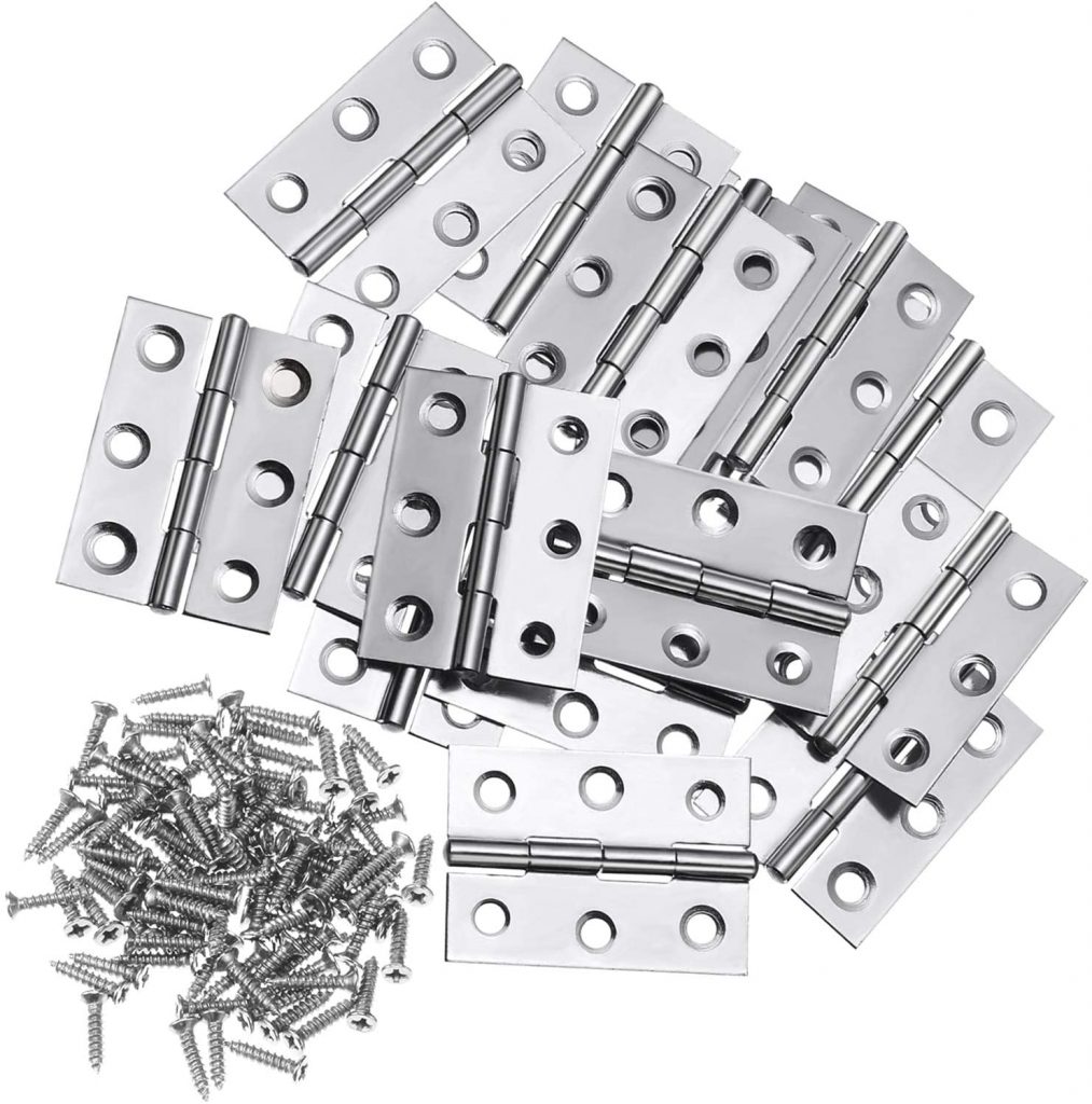 Boao 16 Pieces Stainless Steel Butt Hinges