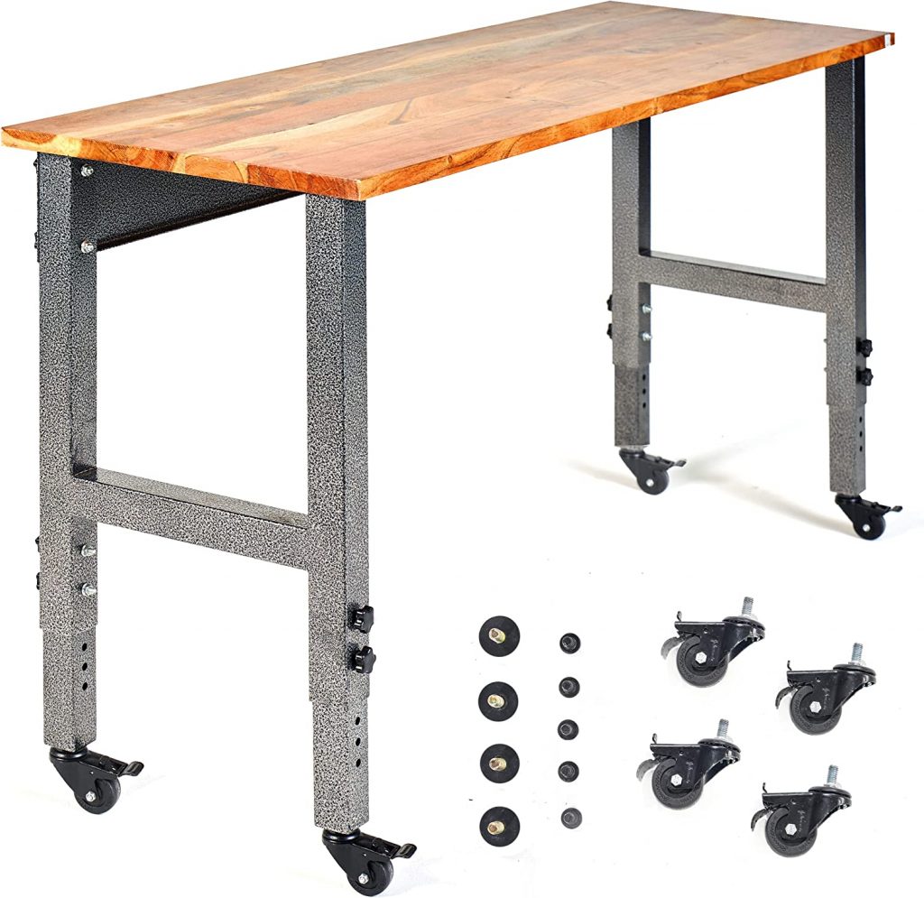 Fedmax Work Bench - Rolling Portable Workbench for Garage