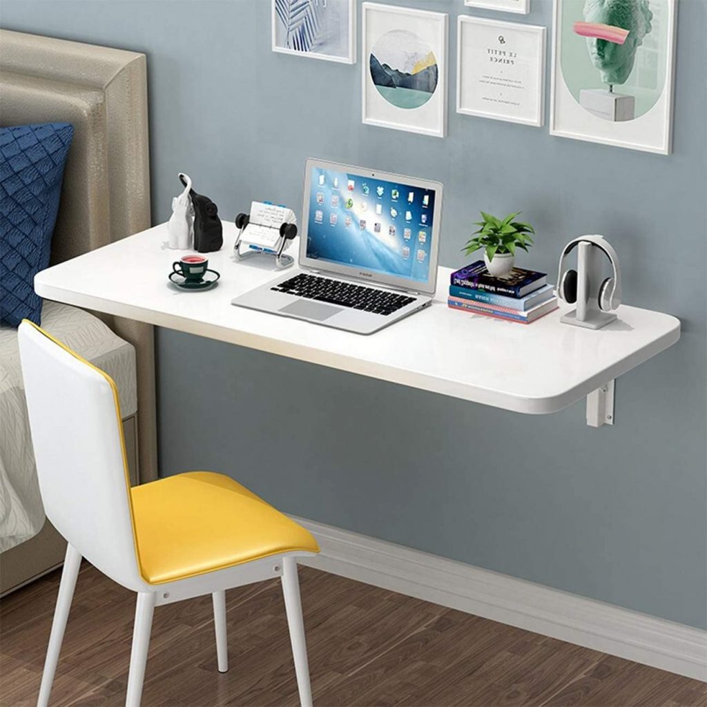 Folding Wall Mounted Desk Small Wall Drop-Leaf Table